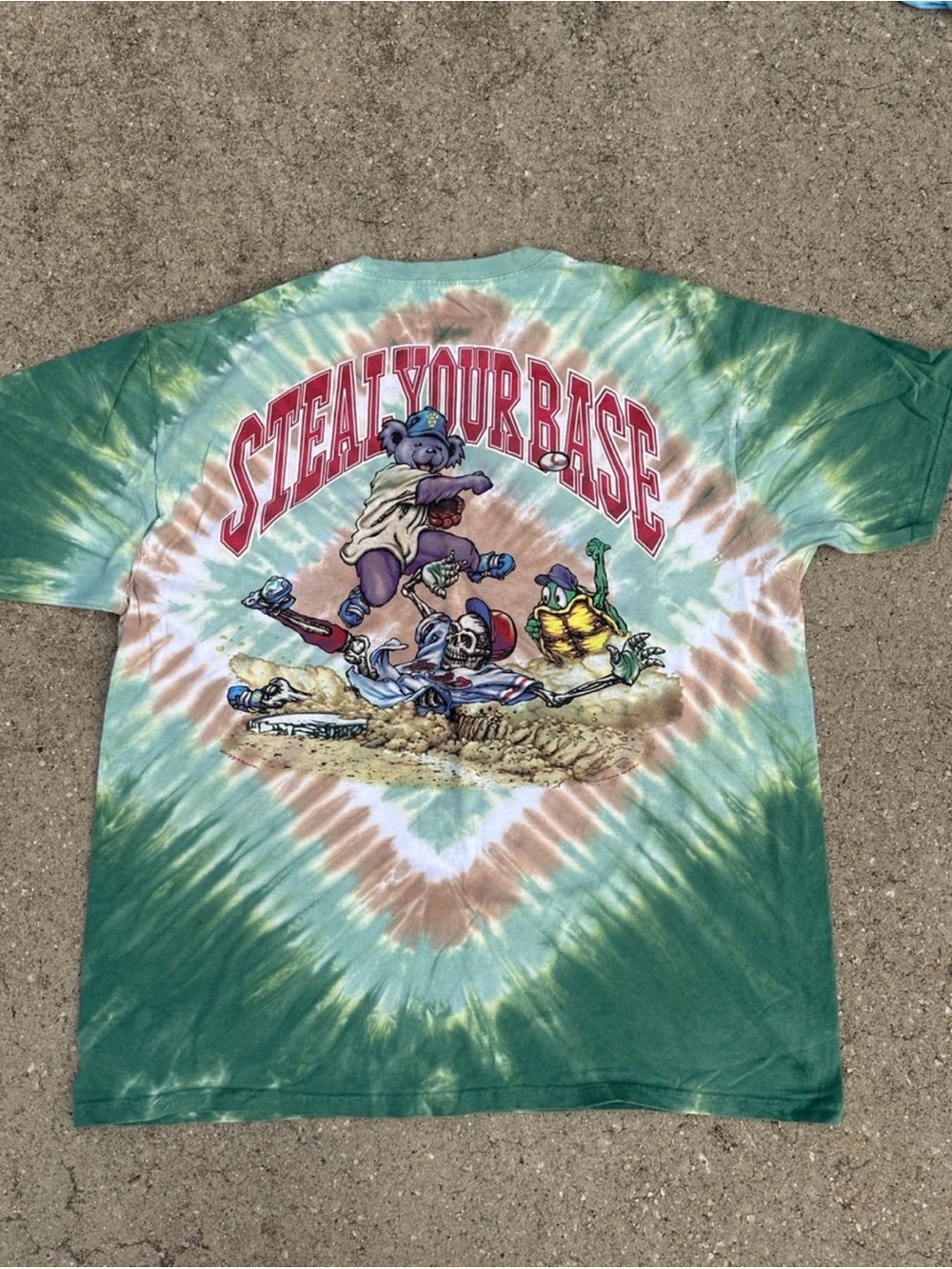 VINTAGE 1994 Jerry Alive Liquid Blue Grateful Dead GDM Baseball Steal Your Base - Picture 3 of 8